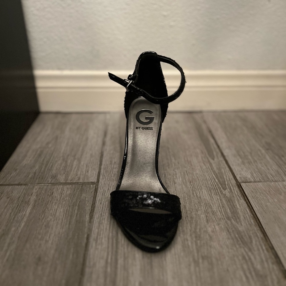 G by Guess black sequins black heel